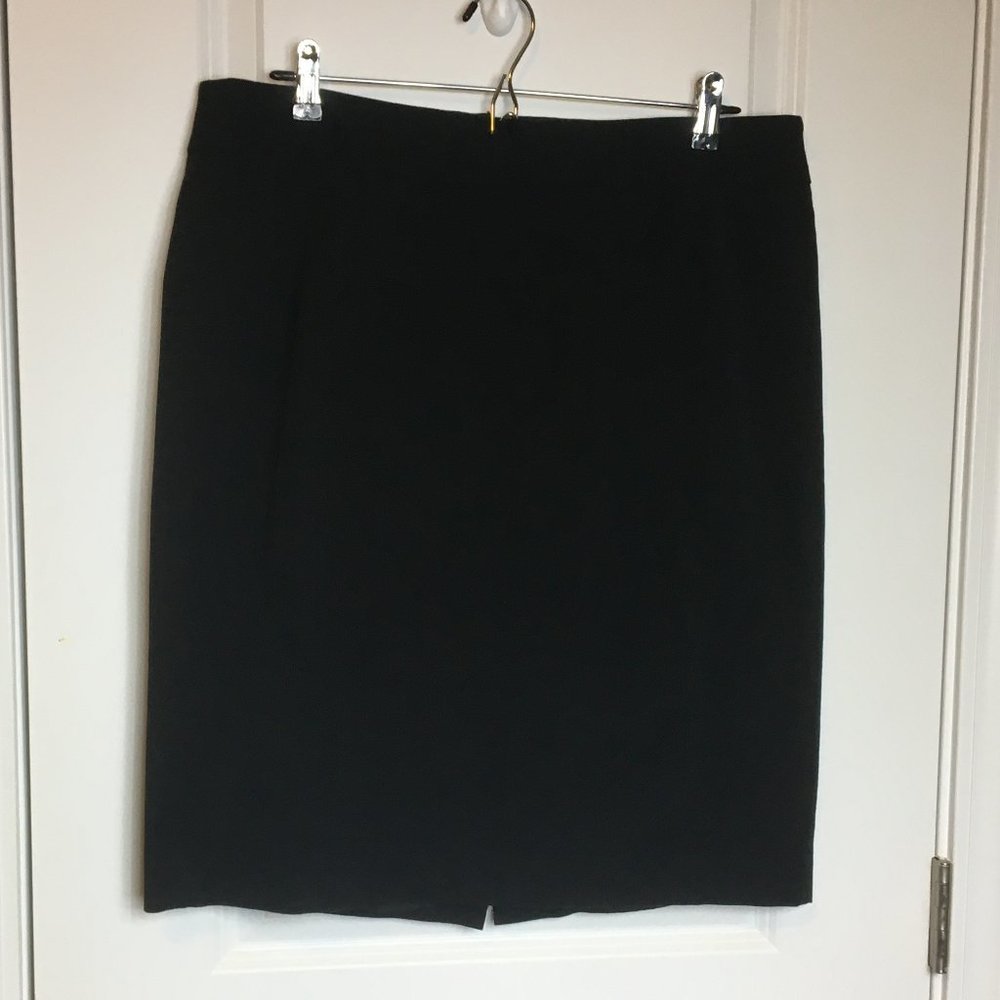 Talbots Black Mini Career Casual Skirt Size 14